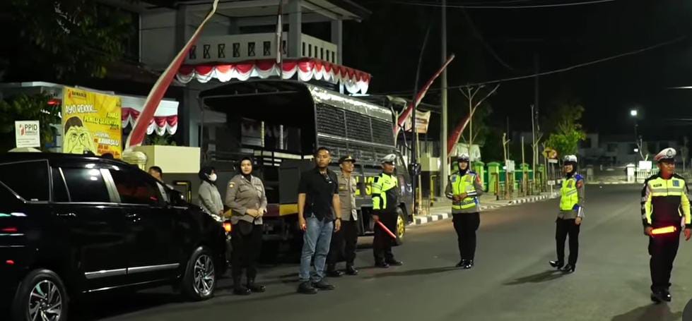 Jelang Nataru dan Pemilu,  Polres Bojonegoro Gencarkan Patroli Skala Besar