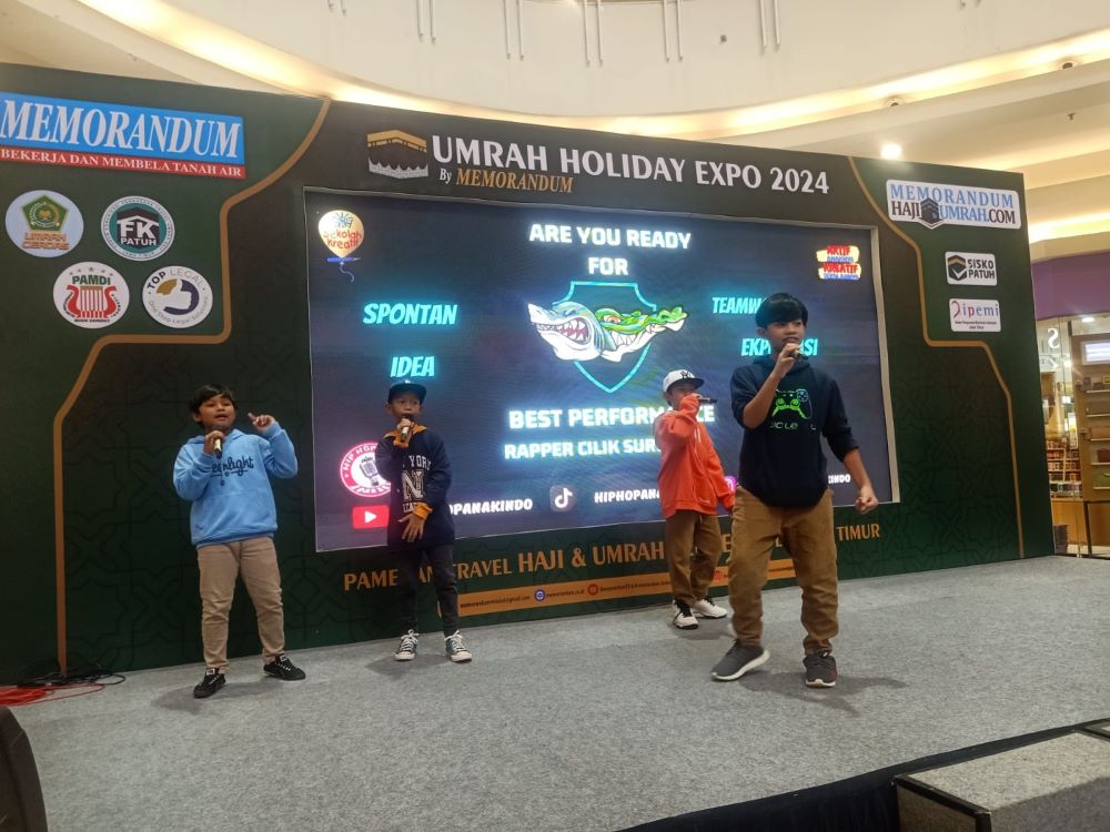 HipHop Anak Indo Meriahkan Memorandum Umrah Holiday Expo 2024