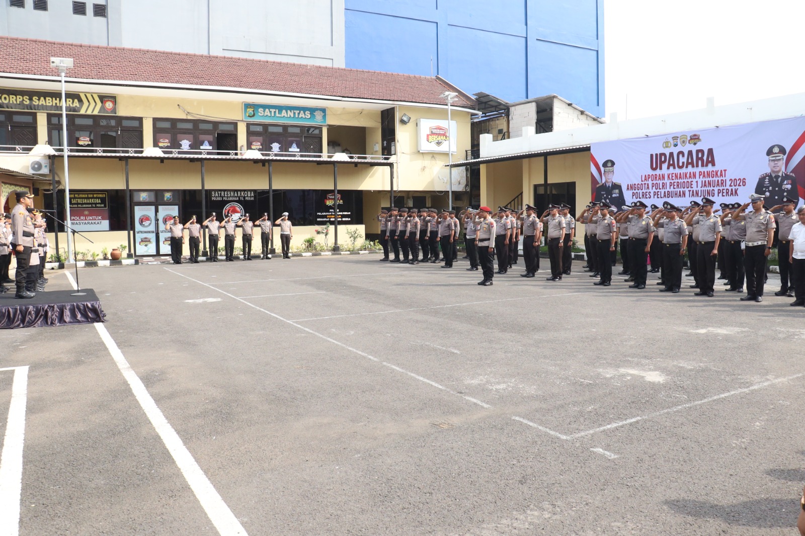 47 Personel Naik Pangkat, Kapolres Pelabuhan Tanjung Perak: Tingkatkan Profesionalisme dan Pelayanan