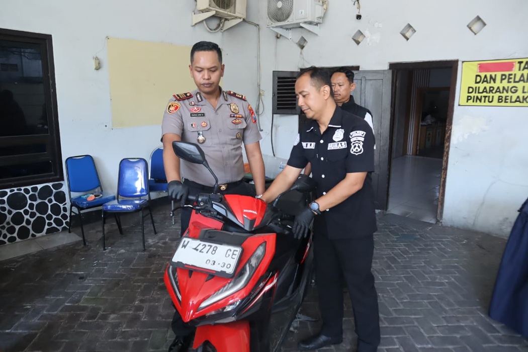 Polsek Cerme Ungkap Curanmor di Parkiran Minimarket Gresik, Motor Korban Kembali