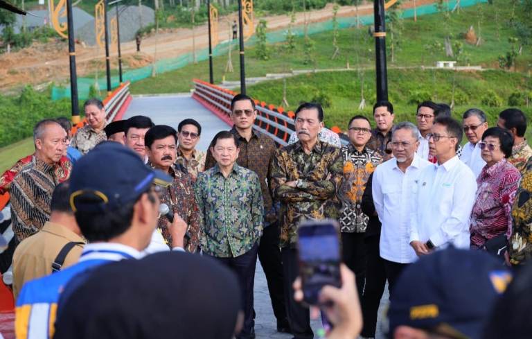 Menteri AHY Berkeliling IKN Bersama Presiden, Wapres RI, dan Menteri KIM Tinjau Embung hingga Sumbu Kebangsaan