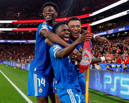 Vinícius Jr Cetak Gol Kemenangan, Laga Real Madrid vs Benfica Ternoda Dugaan Rasisme