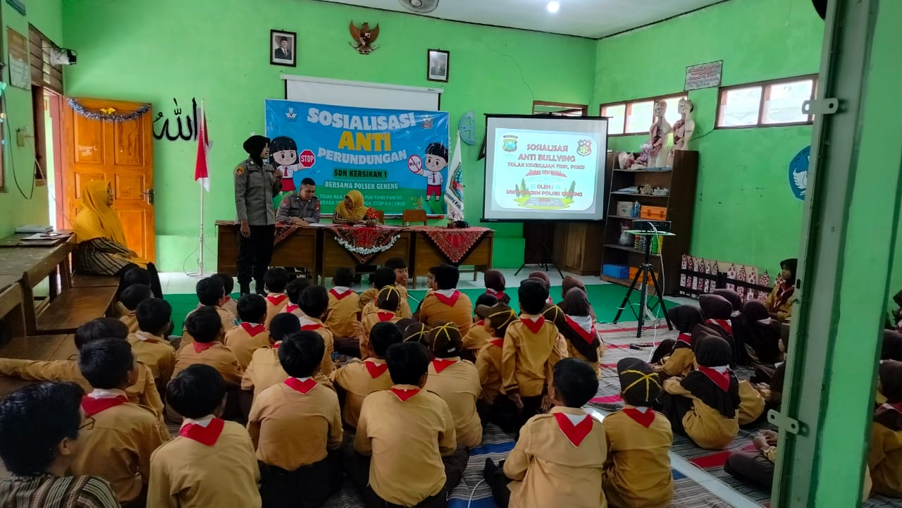 Cegah Perundungan di Ngawi, Polsek Geneng Sosialisasi ke Siswa SDN