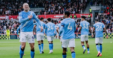 Gol Tunggal Haaland Antar City Bungkam Brentford di Gtech Stadium