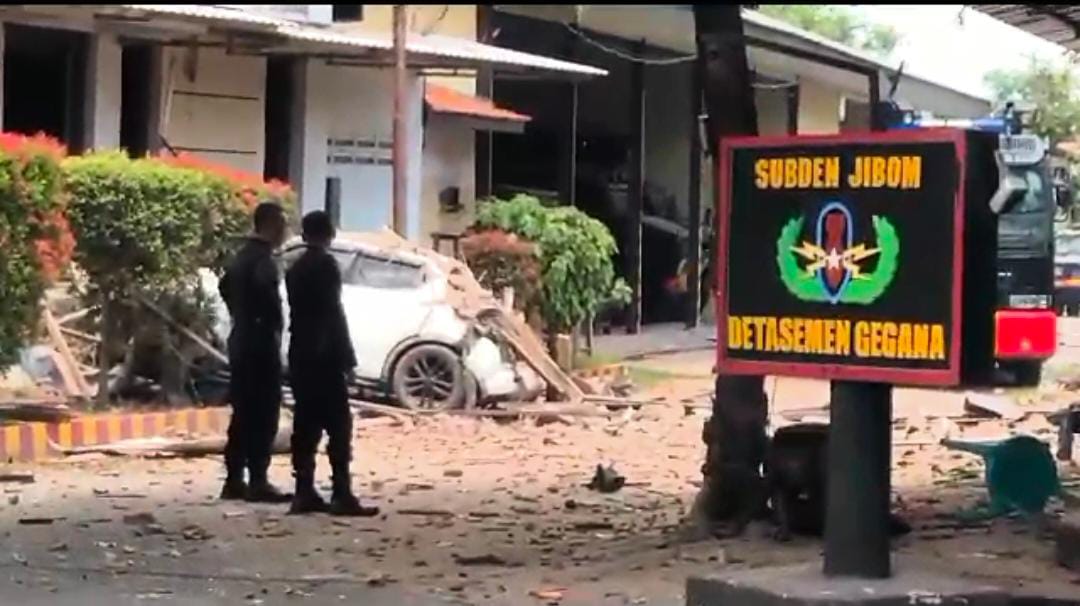 10 Anggota Polisi Terluka dalam Ledakan Bom Mortir di Markas Brimob Surabaya