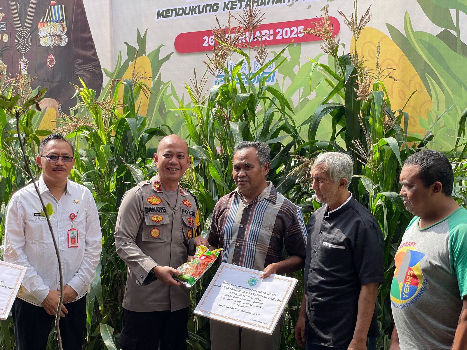 Polres Batu Panen Raya Perdana Jagung, Hasilkan 45,600 Ton