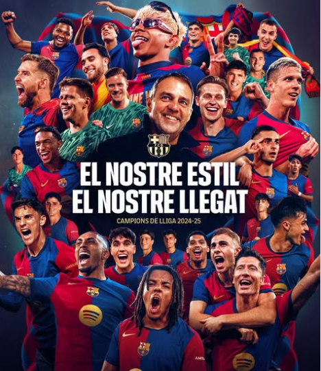 Barca Juara LaLiga, Flick Dipuji karena Tarik Pemain ke Ruang Ganti Tanpa Perayaan di Lapangan