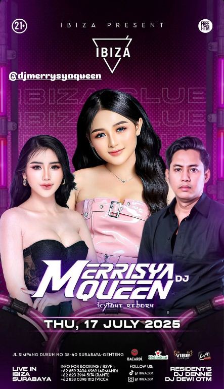 Kamis Manis, DJ Merrisya Queen Siap Guncang Lantai Dansa Ibiza Surabaya