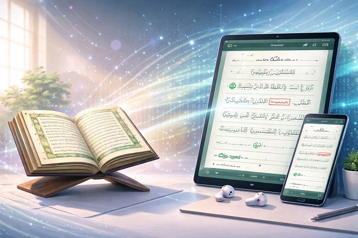 Aplikasi Alquran dengan Fitur AI Tutor 2026: Cara Memperbaiki Tajwid Secara Mandiri Lewat Suara