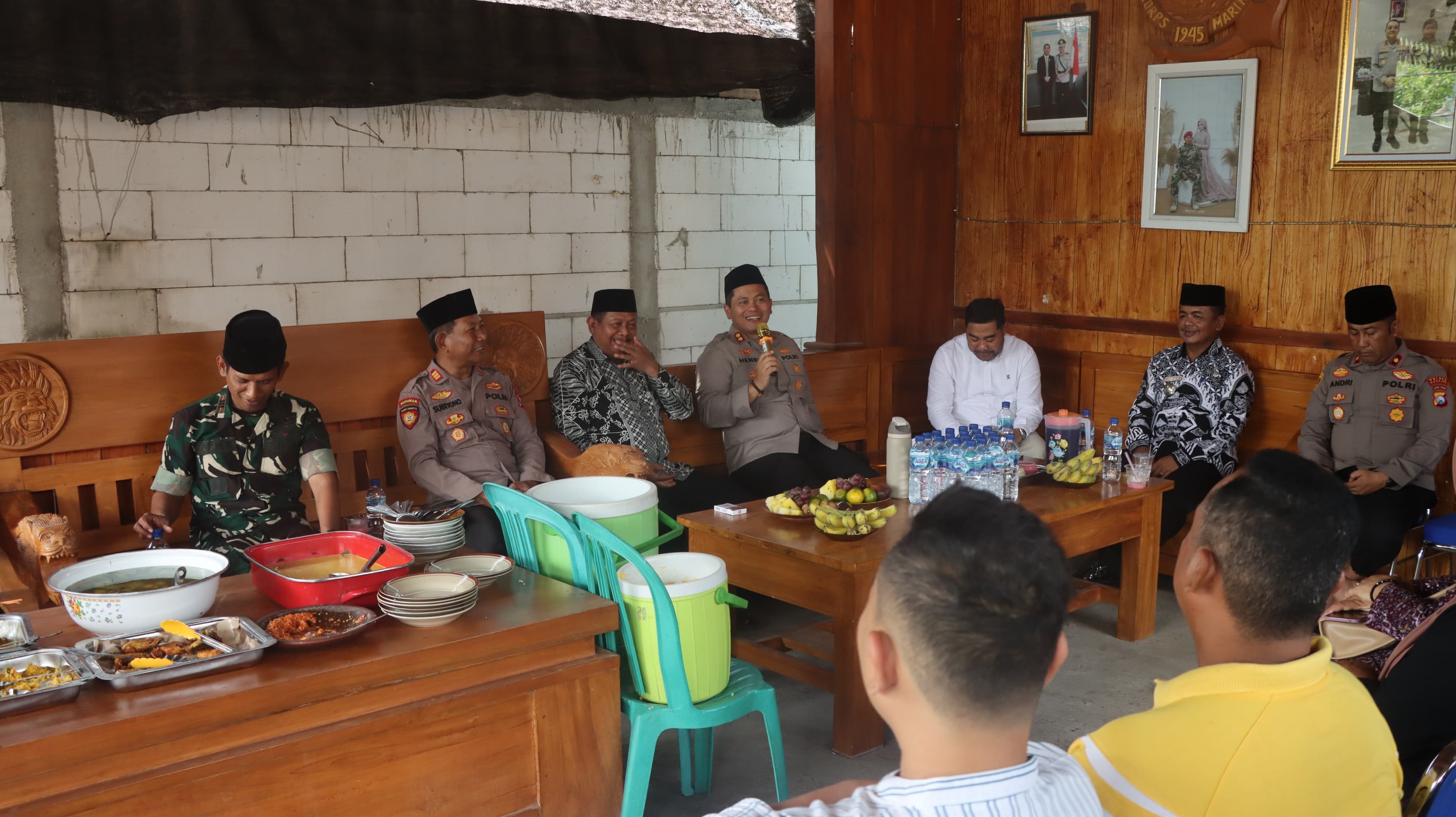 Kapolres Nganjuk Wujudkan Harkamtibmas dengan Silaturahmi Bersama Para Kades di Kecamatan Lengkong
