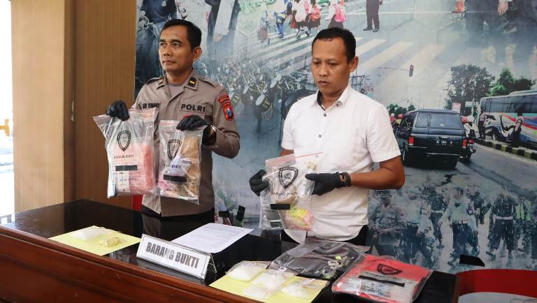 Sebulan Polres Madiun Kota Ringkus Pengedar Sabu 300 Gram