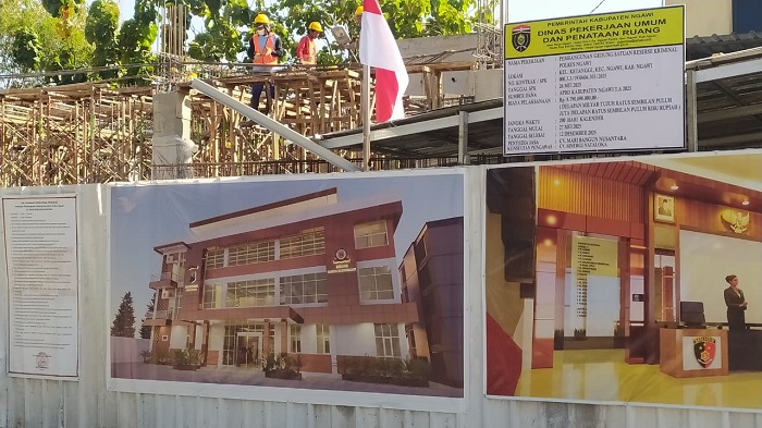 Gedung Satreskrim Polres Ngawi Molor, Proyek Rp 8,7 Miliar Terlambat 1,54 Persen
