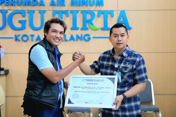 SMSI Malang Raya Nobatkan Dirut Tugu Tirta Jadi 'Tokoh Muda Inspiratif'