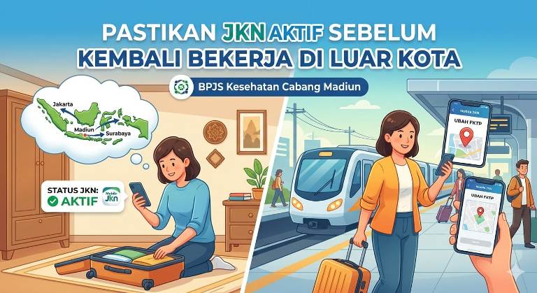 BPJS Madiun Imbau Peserta Pastikan JKN Aktif Sebelum Kembali Merantau