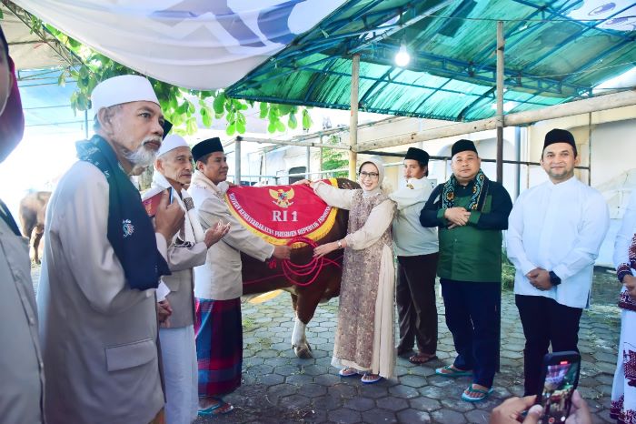Kepedulian di Hari Raya Iduladha, Dandim 0821/Lumajang Hadiri Salat Id dan Pimpin Pemotongan Hewan Kurban