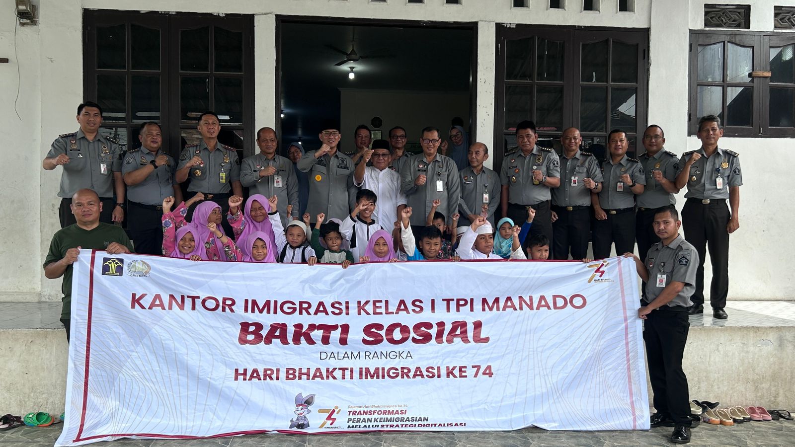  HBI, Imigrasi Kelas I TPI Manado Gelar Bhakti Sosial di Panti Sosial Disabilitas dan Lansia 