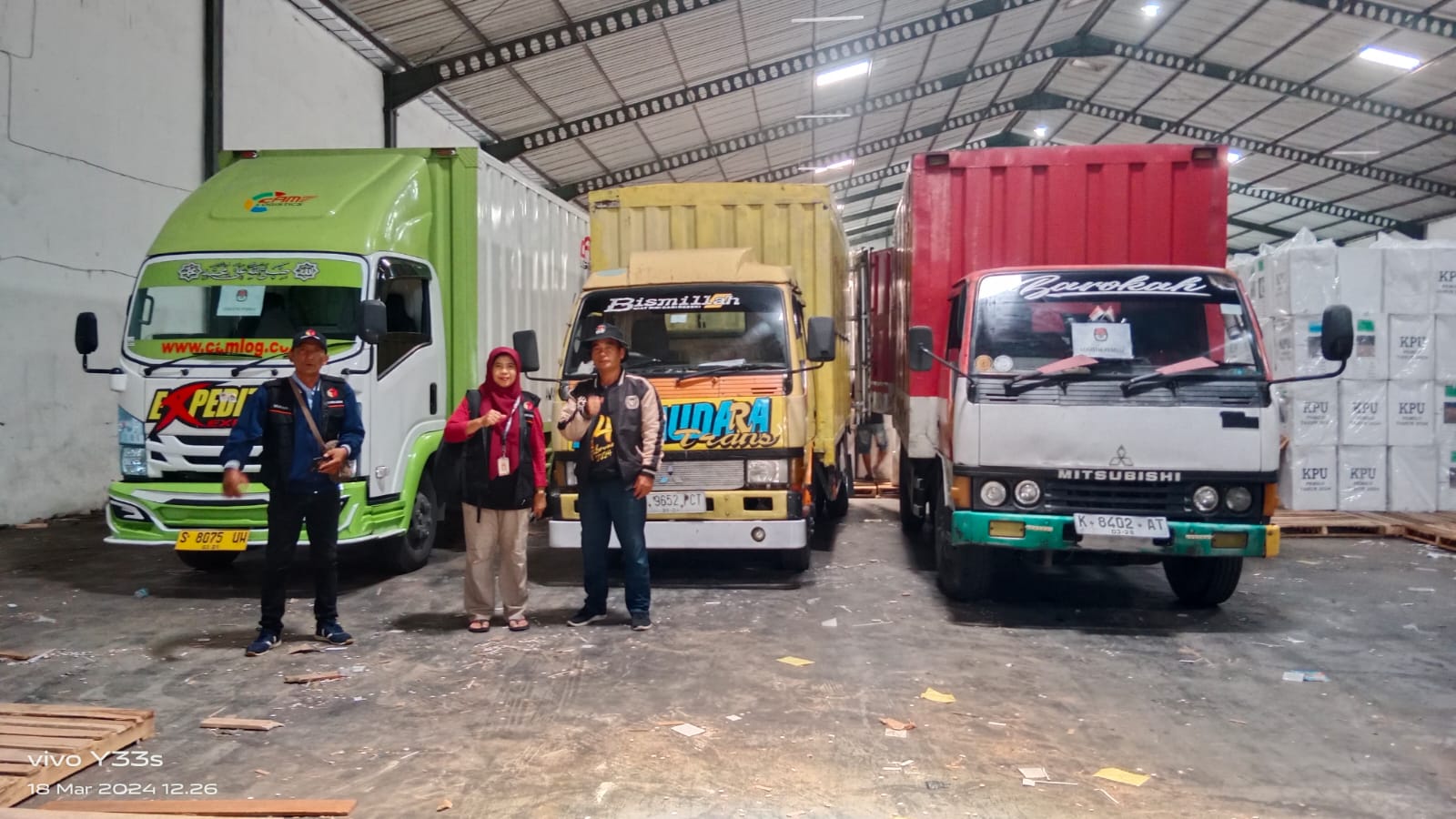 Polsek Lakarsantri dan 3 Pilar Sukses Kawal Amankan Logistik Pemilu 2024