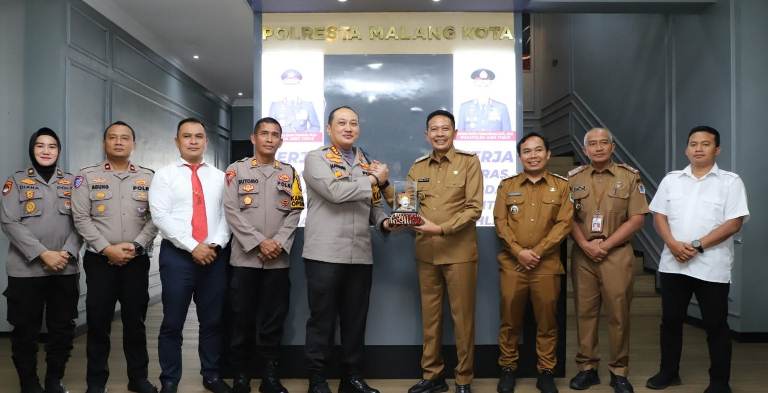 Hari Pertama Kerja, Wali Kota dan Wakil Wali Kota Malang Kunjungi Forkompinda 