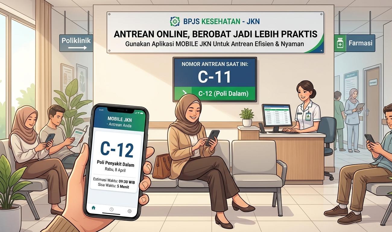 BPJS Kesehatan Hadirkan Antrean Online, Berobat Jadi Lebih Praktis