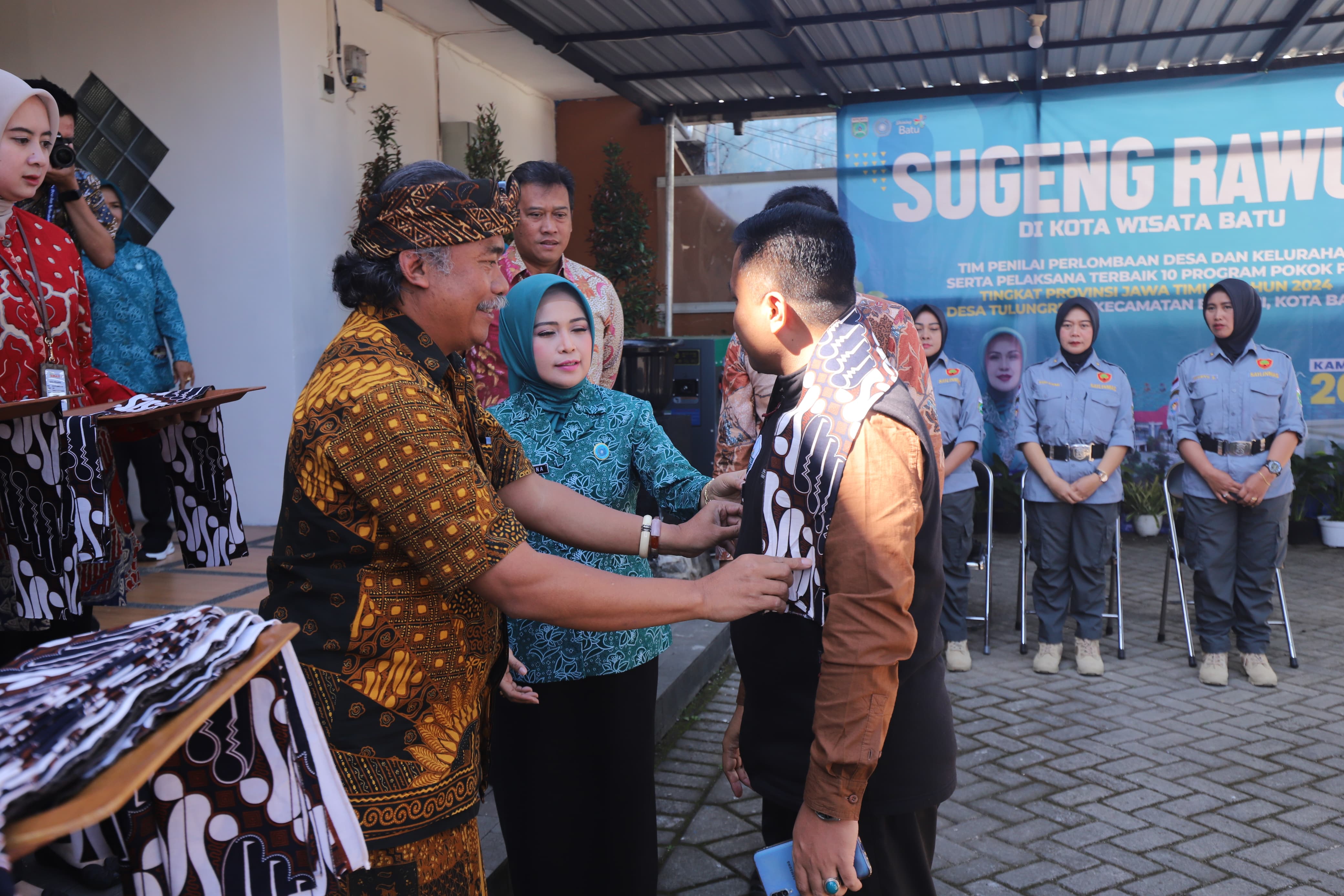 Nominasi 3 Terbaik, Tim Penilai Provinsi Jatim tinjau Desa Tulungrejo 