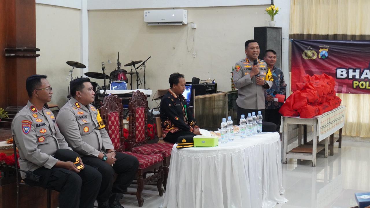 Bertemu Jemaat Gereja, Kapolresta Sidoarjo Terbuka Serap Aspirasi Kamtibmas