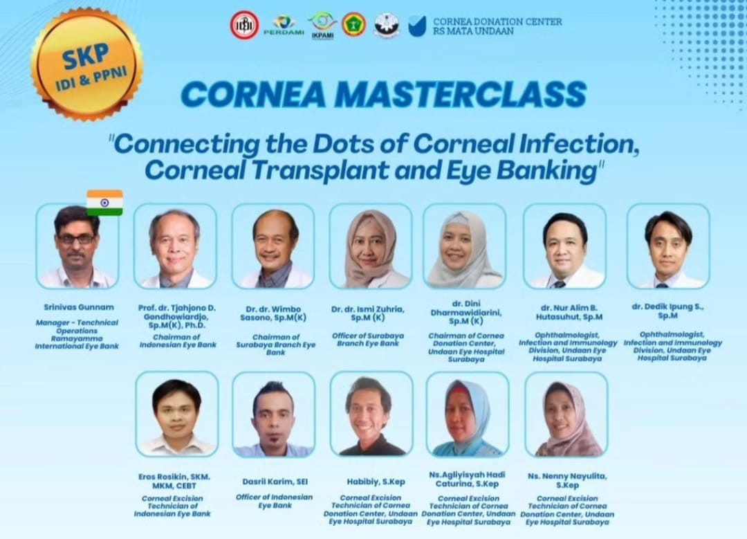 Tingkatkan Kemampuan Nakes, CDC RS Mata Undaan Surabaya Gelar Cornea Masterclass