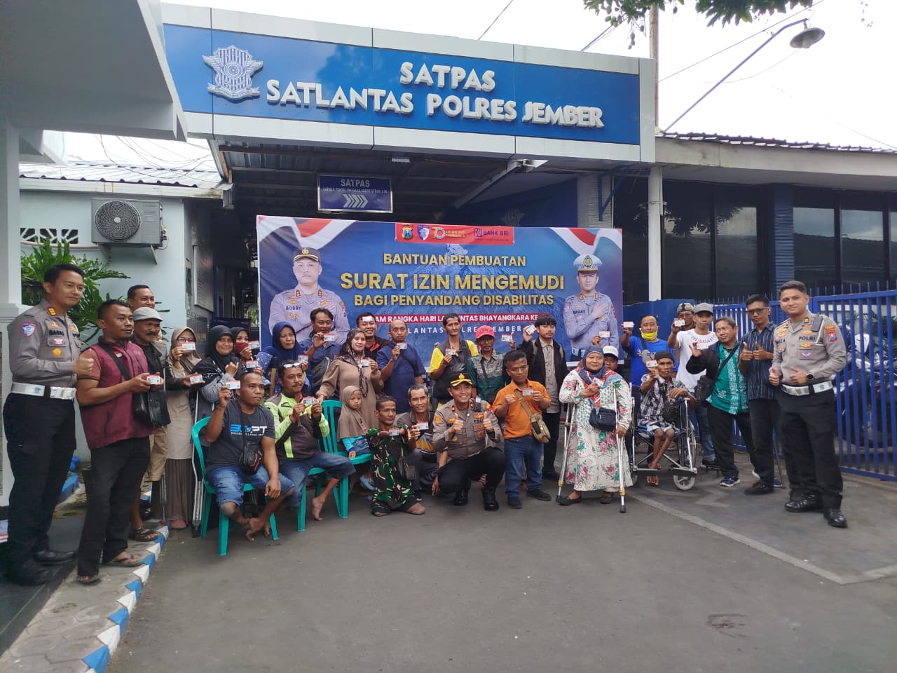 Satlantas Polres Jember Beri SIM D Gratis, Wujud Pelayanan Inklusif untuk Penyandang Disabilitas