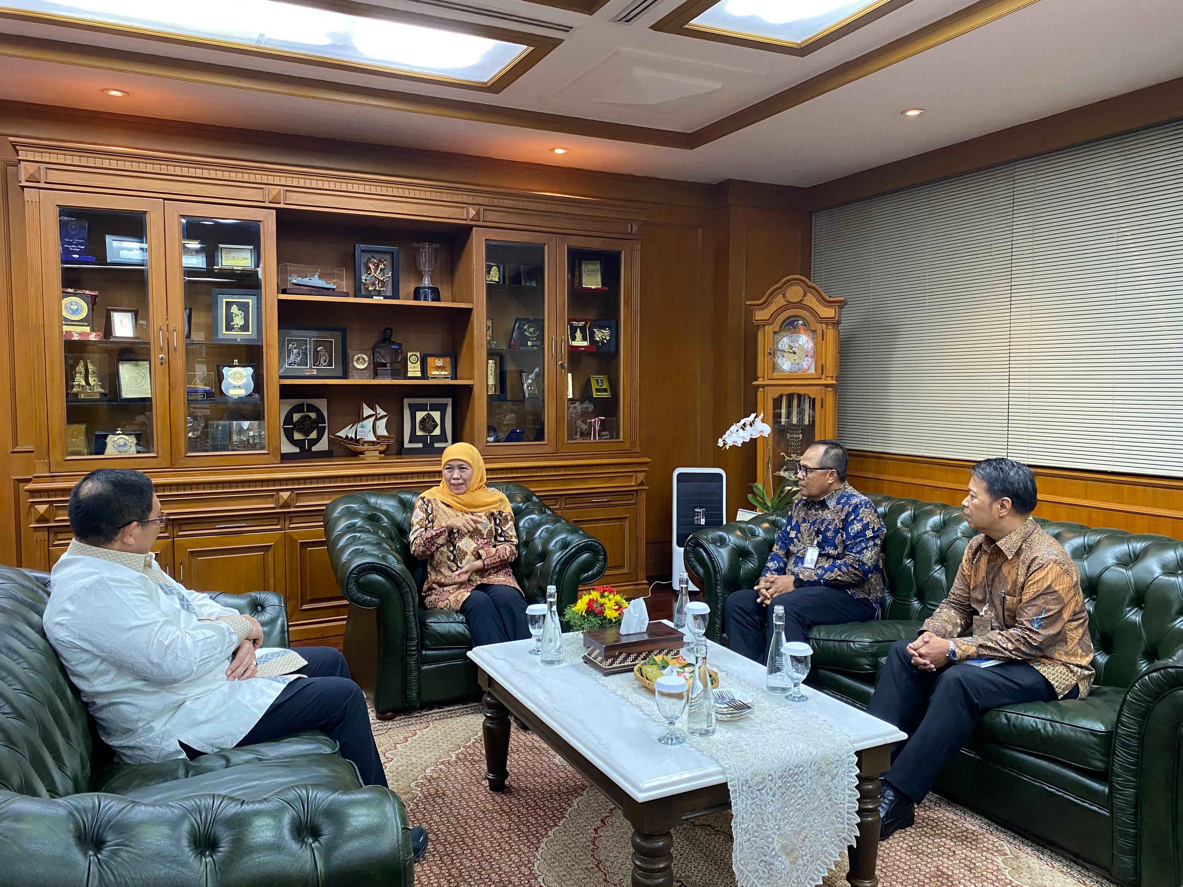 Khofifah Silaturahmi dengan Kepala Perwakilan Bank Indonesia