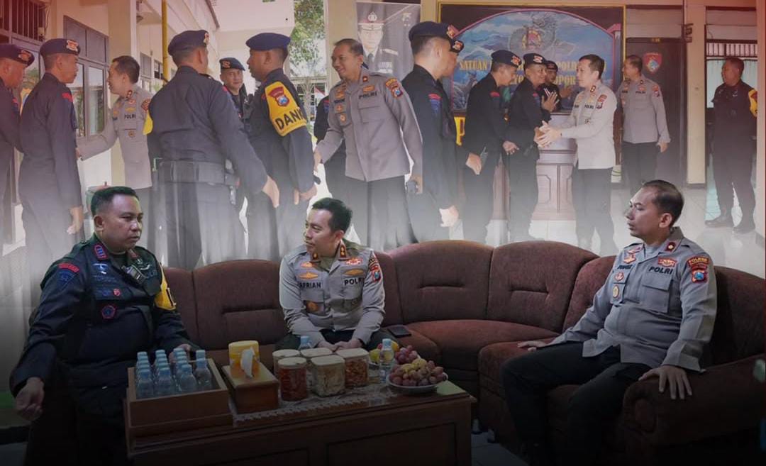 Kapolres AKBP Afrian Kunjungi Brimob Kompi 3 Batalyon C Bojonegoro