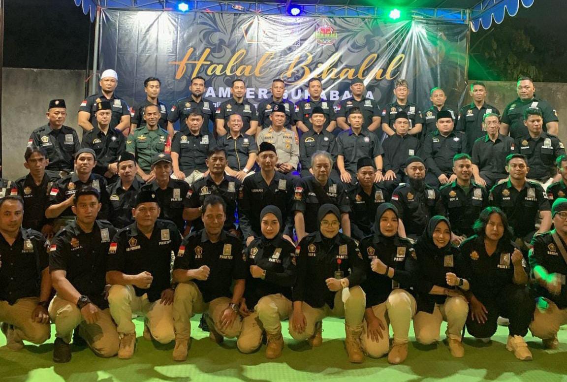 Polsek Rungkut Kawal Halalbihalal Pamter PSHT Surabaya