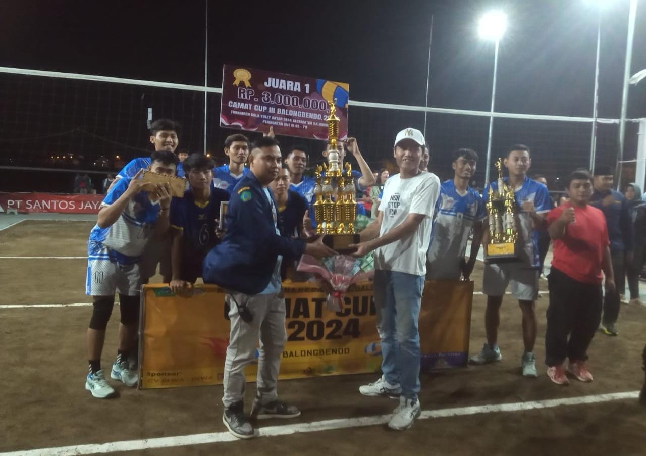 Wonokarang Kembali Berjaya, Juara Turnamen Bola Voli Camat Cup Balongbendo