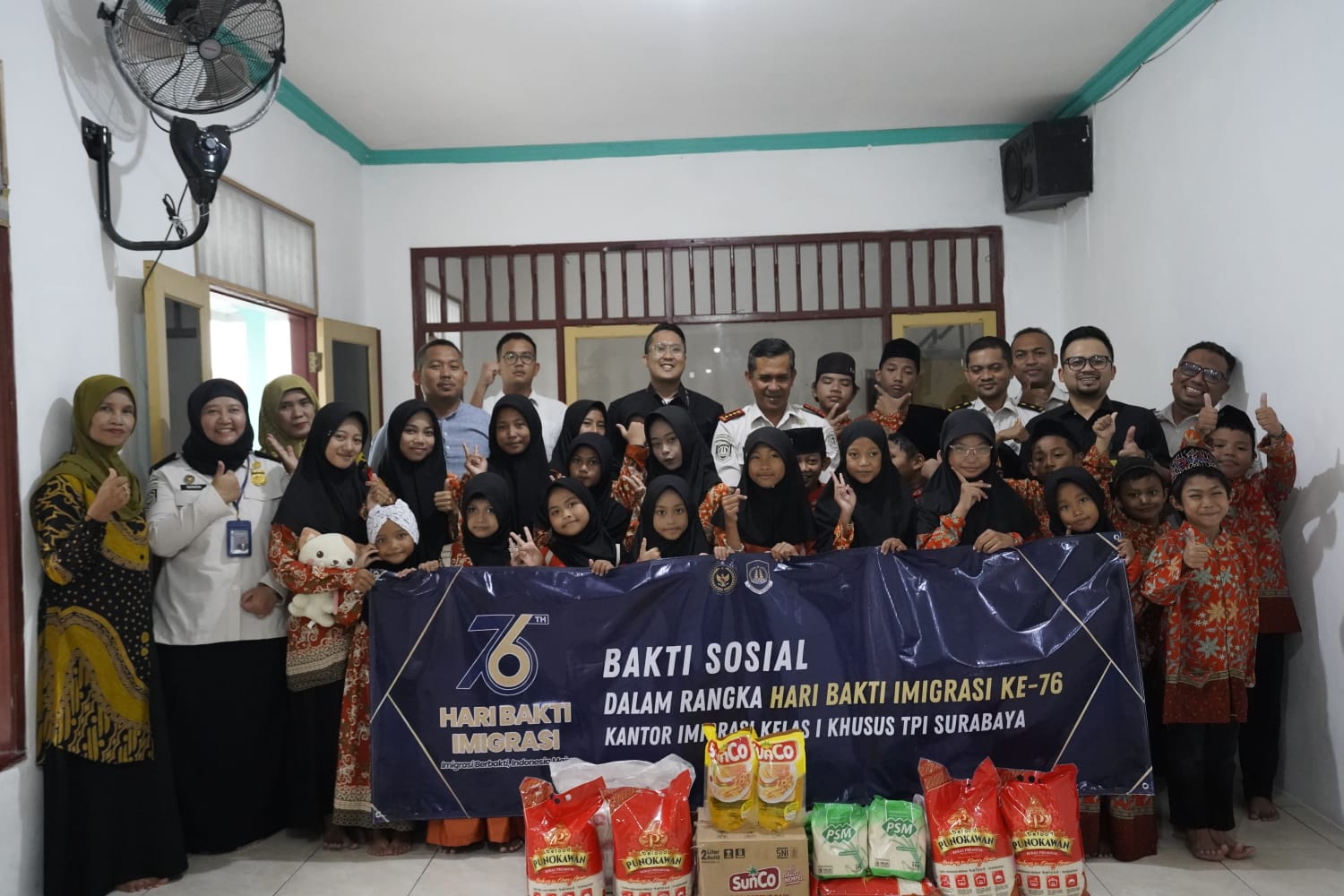 Puncak HBI Ke-76, Imigrasi Surabaya Ikuti Syukuran Nasional Bersama Dirjen Imigrasi