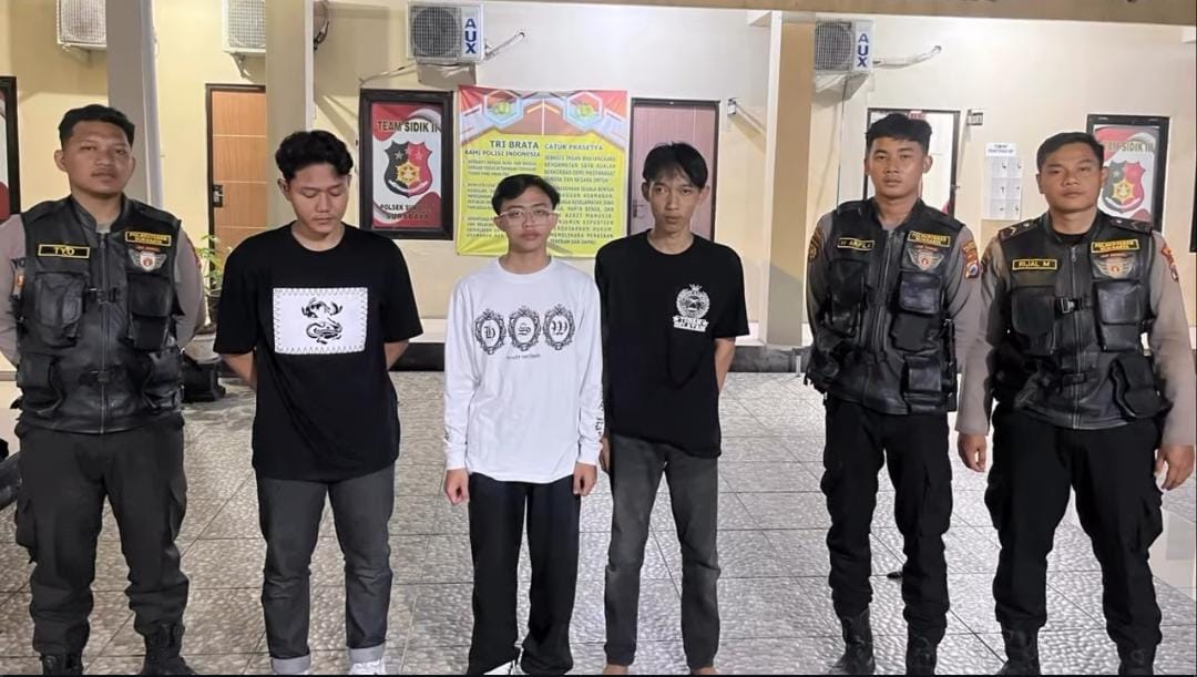 Patroli Fajar Polrestabes Surabaya Ringkus Tiga Pelaku Pengeroyokan