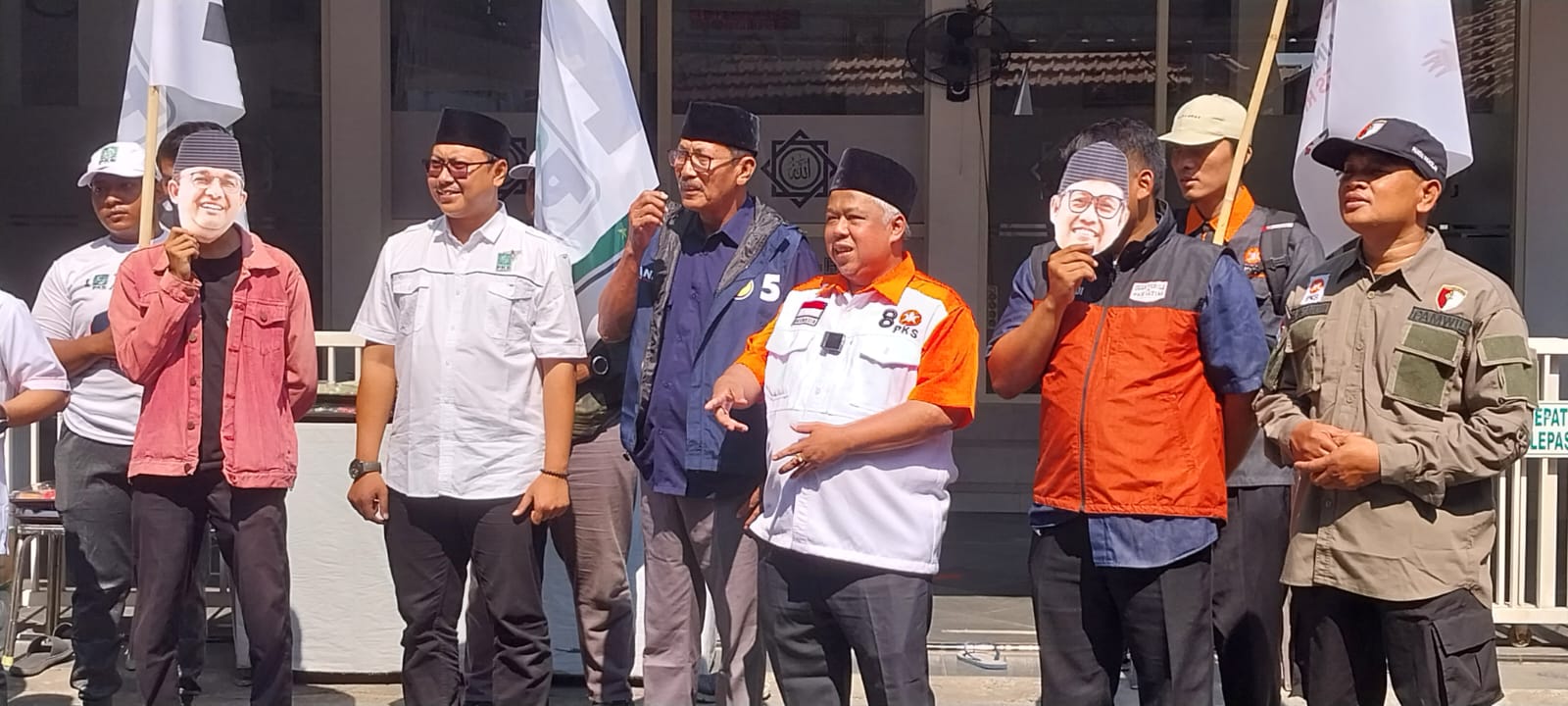 PKS, PKB dan NasDem Datangi KPU Jatim Kawal Pendaftaran Amin