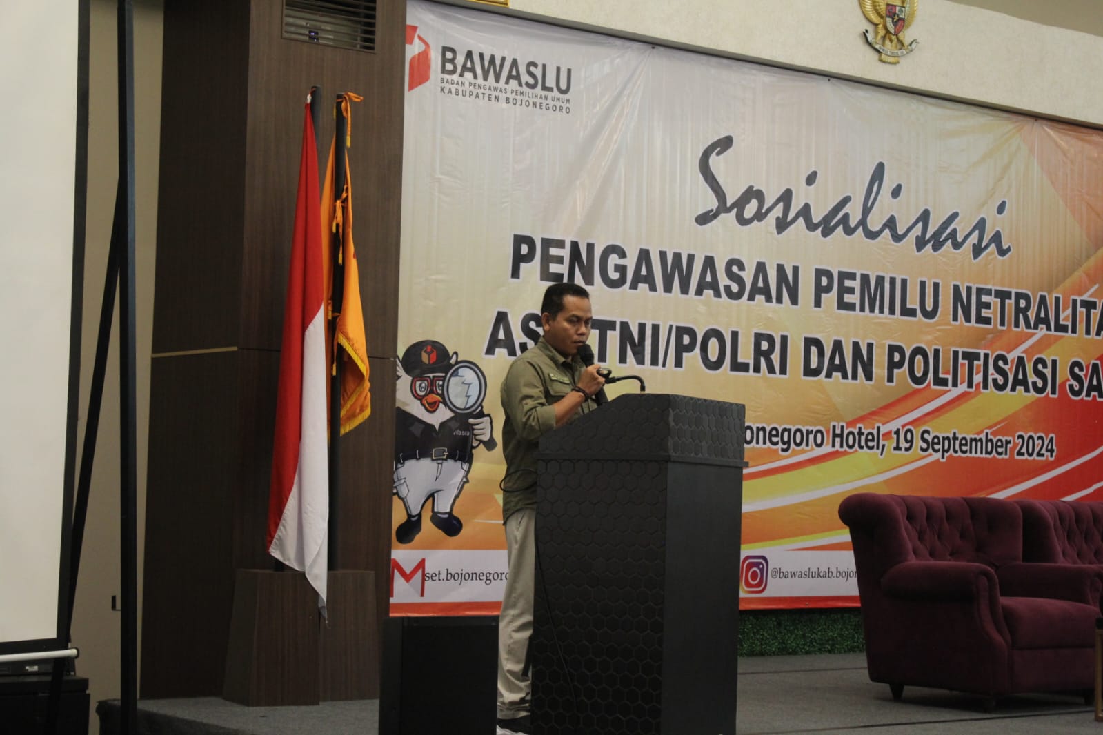 Bawaslu Bojonegoro Gelar Sosialisasi Pengawasan Pemilihan, Fokus Tekankan Netralitas ASN