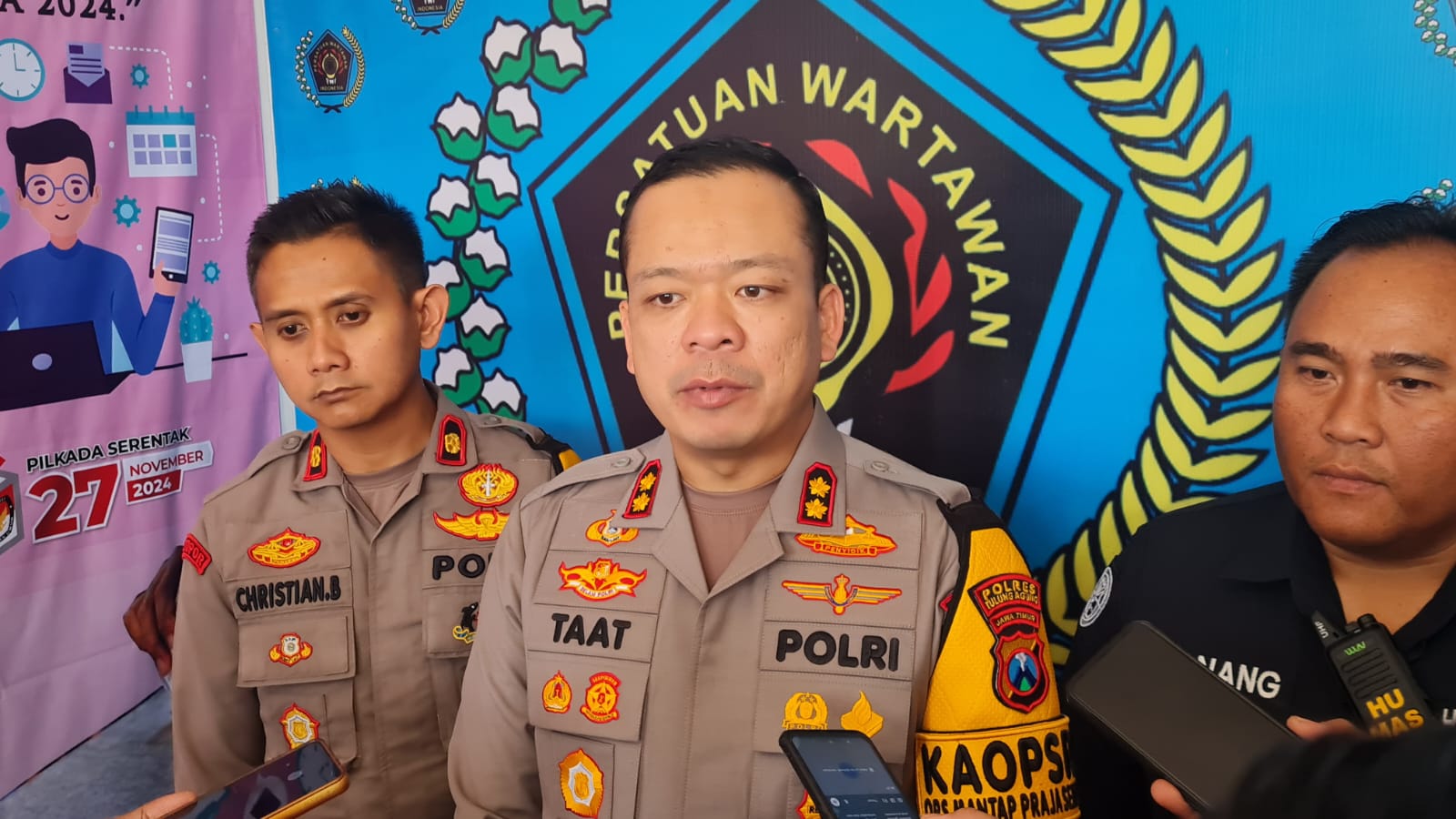 Ratusan Personel Polres Tulungagung Disiapkan untuk Pengamanan Debat Cabup Cawabup