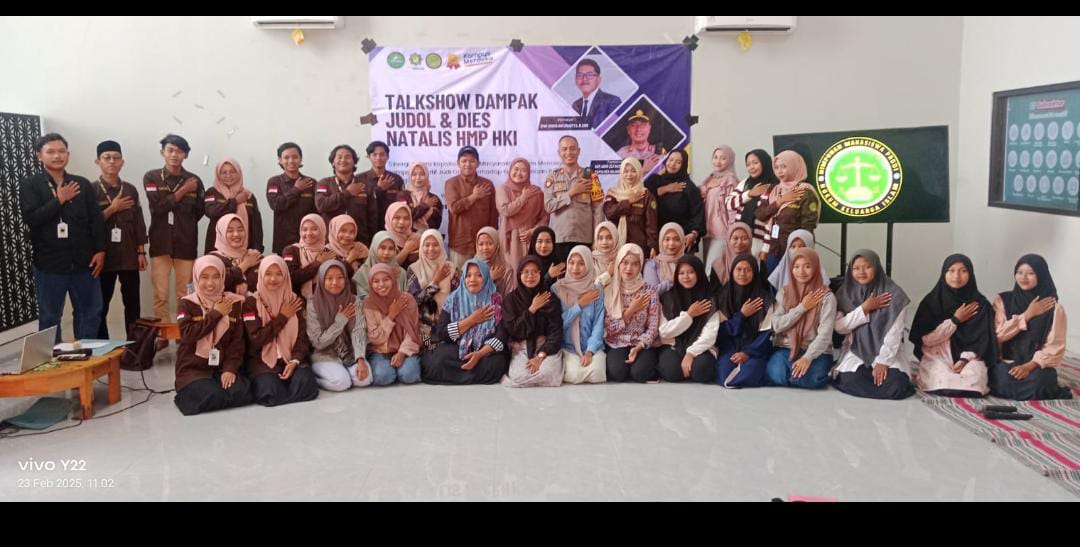 Kapolsek Bojonegoro Kota Beri Materi Pencegahan Dampak Judi Online dalam Talk Show HMP HKI Unugiri