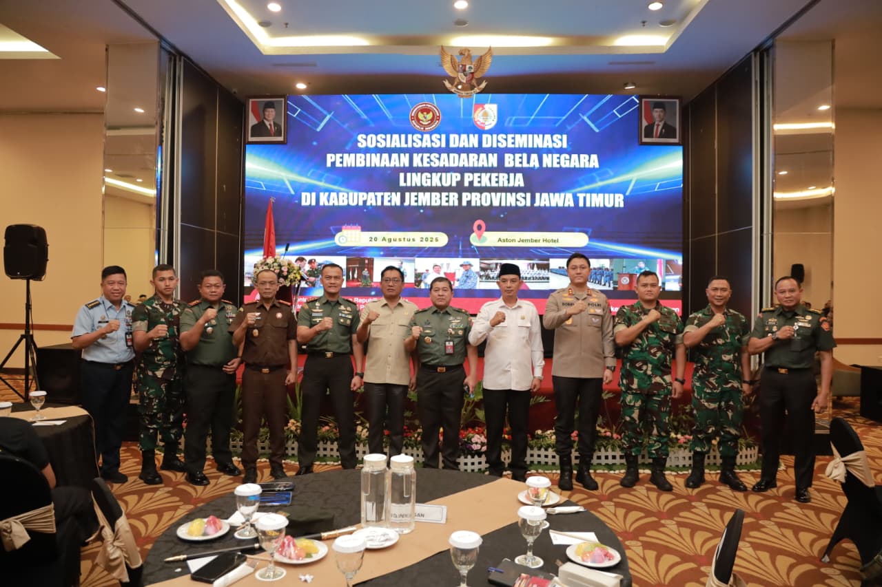 Kementerian Pertahanan Dorong Kesadaran Bela Negara di Kalangan Pekerja Jember