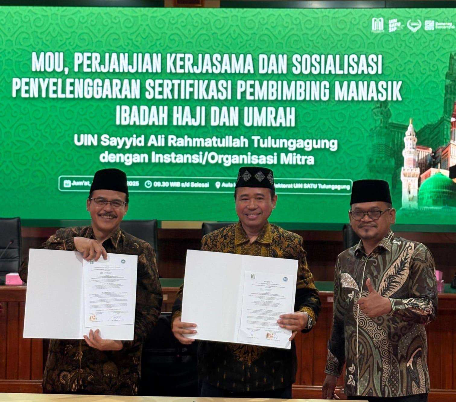 UIN SATU Tulungagung–FK Patuh Jatim Perkuat Sertifikasi Pembimbing Haji Profesional 2025–2029