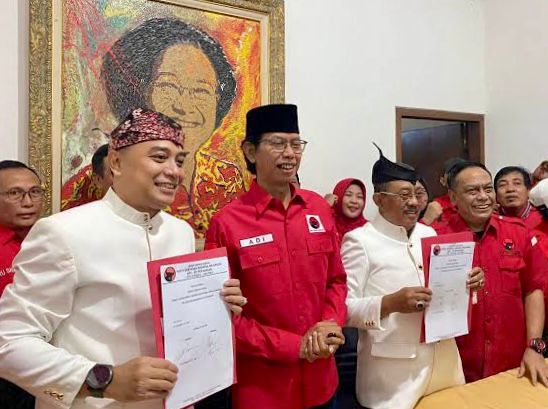 Eri-Armuji Resmi Daftar Paslon Pilkada Surabaya ke PDI-P