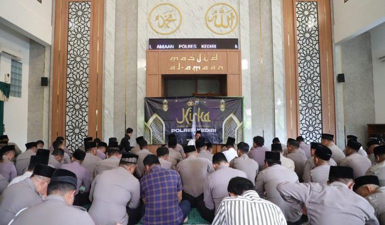 Bangun Iman dan Etika Kerja, Polres Kediri Rutin Gelar Kajian Islami Kirka