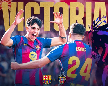 De Jong Akhiri Paceklik Gol, Barcelona Hajar Levante dan Rebut Puncak LaLiga