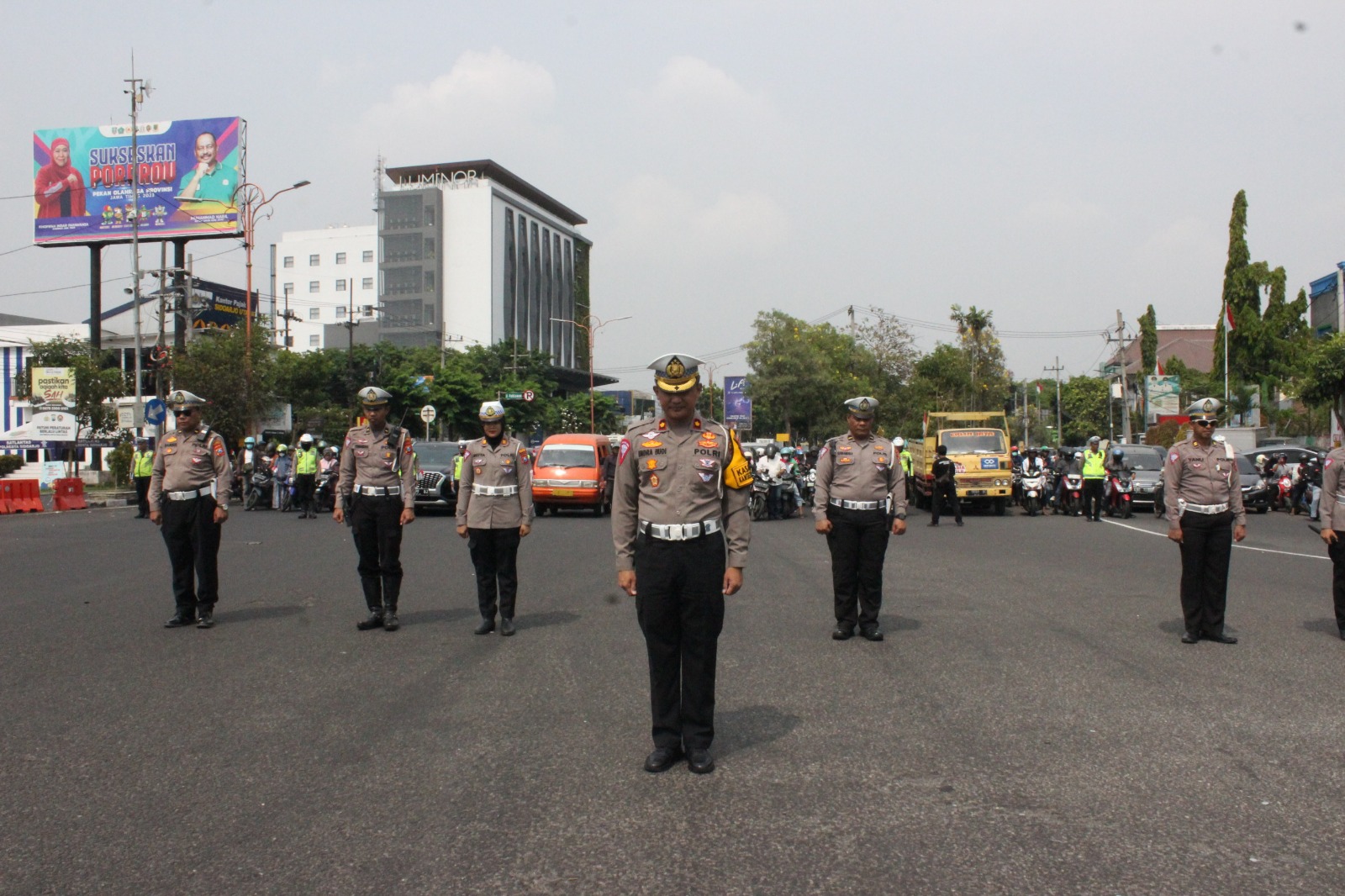 Polantas Sidoarjo Heningkan Cipta Kenang Jasa Pahlawan