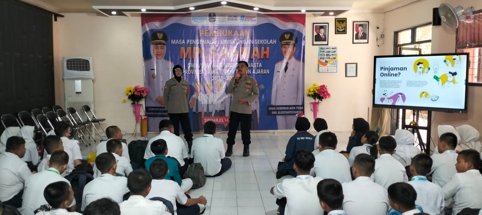 Binmas Polresta Sidoarjo Ajak Pelajar Patuh Lalu Lintas dan Cegah Kenakalan Remaja  