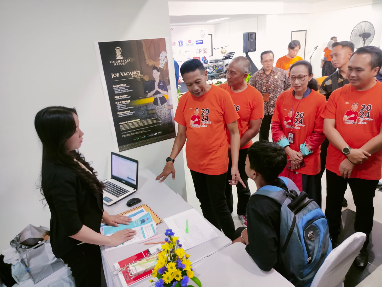 Mini Job Fair, Pj Wali Kota Wahyu Hidayat Yakin  Angka Pengangguran Menurun 