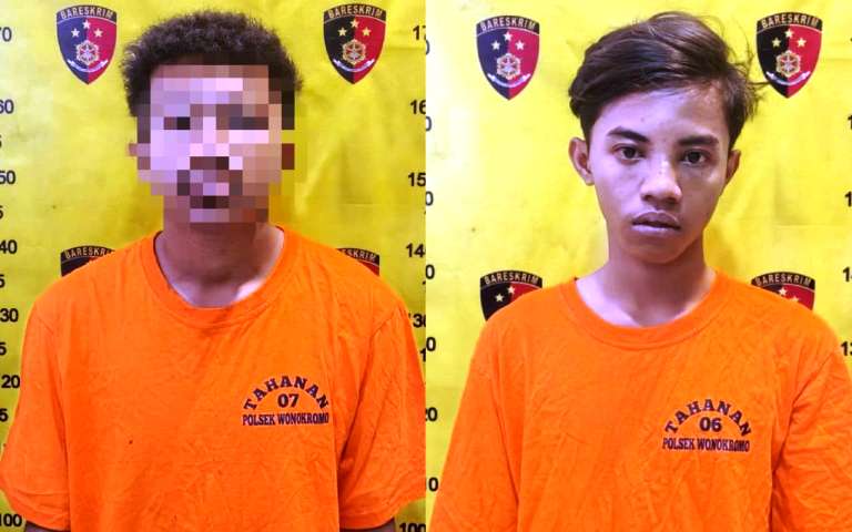 Empat Kali Curi HP di Lapangan Bogowonto Surabaya, Dua Pemuda Dibekuk Polsek Wonokromo