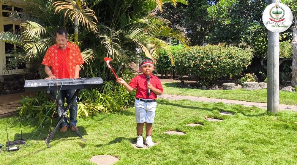 Siswa TK Tabitha Tunjungrejo Ikuti Lomba Bernyanyi HUT Ke-80 RI di Kodam V/Brawijaya