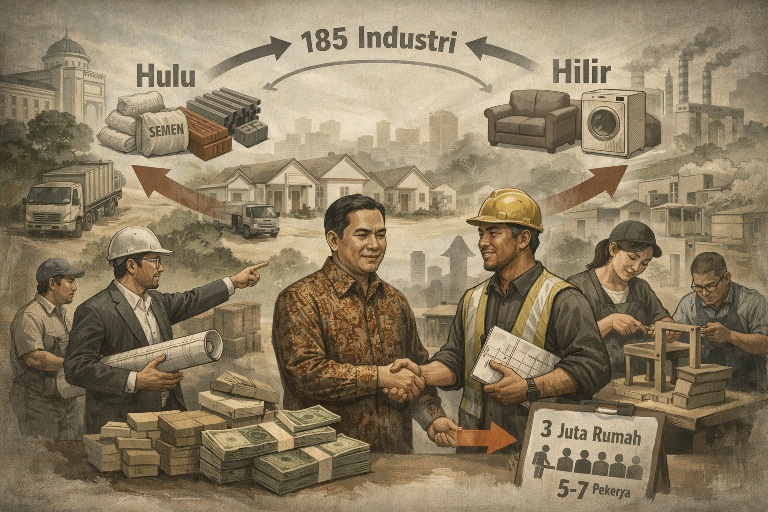 Program 3 Juta Rumah Dorong Ekonomi, Libatkan 185 Industri dan Serap Tenaga Kerja