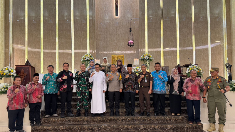 Misa Natal 2024 di Sidoarjo Aman dan Kondusif