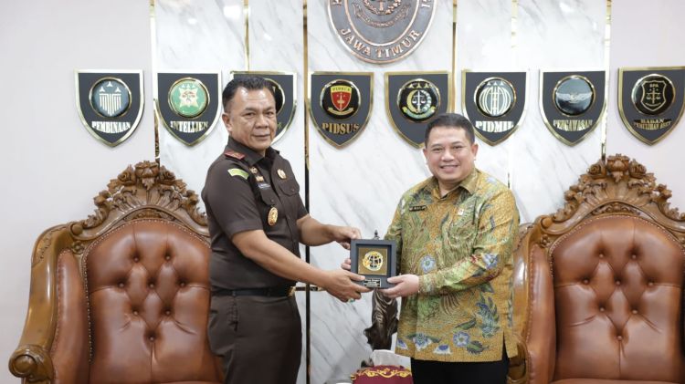 Perkuat Sinergi, Kakanwil BPN Jatim Kunjungi Kejati untuk Kawal Percepatan Program Strategis Nasional